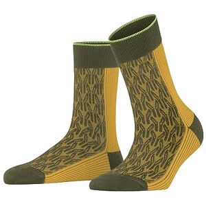 FALKE Women's Immersive Mesh W SO Wool Patterned 1 Pair Socks, Green (Artichoke 7436), 4-5 FALKE Women's Immersive Mesh W SO Wool Patterned 1 Pair Socks, Green (Artichoke 7436), 4-5