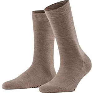 FALKE Women's Softmerino W So Wool Cotton Plain 1 Pair Socks, Brown Pebble 5810, 7-8 FALKE Women's Softmerino W So Wool Cotton Plain 1 Pair Socks, Brown Pebble 5810, 7-8