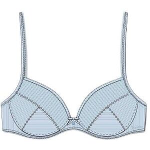 Triumph Women's Aura Spotlight T Push Up Bra, Silver Blue, 75C Triumph Women's Aura Spotlight T Push Up Bra, Silver Blue, 75C