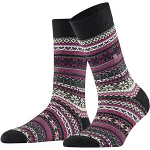 Burlington Women's Fair Isle Delight W So Wool Patterned 1 Pair Socks, Black 3000, 3.5-7 Burlington Women's Fair Isle Delight W So Wool Patterned 1 Pair Socks, Black 3000, 3.5-7