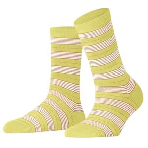 FALKE Women's Stripe Uniform W So Cotton Patterned 1 Pair Socks, Yellow Ananas 1323, 5.5-8 FALKE Women's Stripe Uniform W So Cotton Patterned 1 Pair Socks, Yellow Ananas 1323, 5.5-8