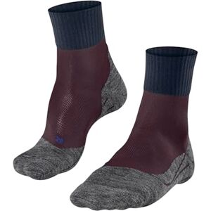 FALKE Women's TK2 Explore Cool Short W Sso Lyocell Functional Yarn Thick Anti-Blister 1 Pair Hiking Socks, Red Barolo 8526, 4-5 FALKE Women's TK2 Explore Cool Short W Sso Lyocell Functional Yarn Thick Anti-Blister 1 Pair Hiking Socks, Red Barolo 8526, 4-5
