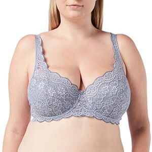 Triumph Women's Amourette 300 WHP X Wired Padded Bra, Morandi Grey, 32B Triumph Women's Amourette 300 WHP X Wired Padded Bra, Morandi Grey, 32B
