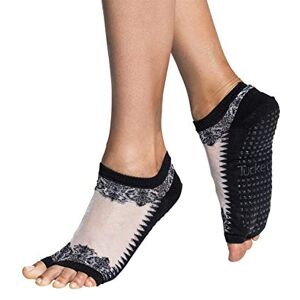 Tucketts Flow Toeless Non-Slip Grip Socks Yoga, Barre, Pilates, Home & Leisure, 1 pair Black Sheer, Black, Large Tucketts Flow Toeless Non-Slip Grip Socks Yoga, Barre, Pilates, Home & Leisure, 1 pair Black Sheer, Black, Large