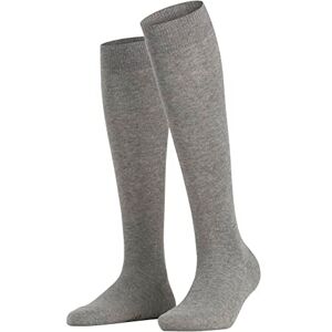 FALKE Women's Family W Kh Sustainable Cotton Long Plain 1 Pair Knee-High Socks, Grey Greymix 3399, 2.5-5 FALKE Women's Family W Kh Sustainable Cotton Long Plain 1 Pair Knee-High Socks, Grey Greymix 3399, 2.5-5