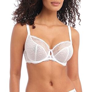 Freya Women's Fancies 1011 Underwire Non Padded Plunge Bra, White, 32F Freya Women's Fancies 1011 Underwire Non Padded Plunge Bra, White, 32F