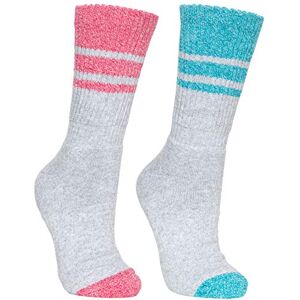 Trespass Hadley, Marine Marl/Raspberry Marl, 6/9, Socks (2 Pairs) for Women, UK Sizes 6-9, Multicolour Trespass Hadley, Marine Marl/Raspberry Marl, 6/9, Socks (2 Pairs) for Women, UK Sizes 6-9, Multicolour