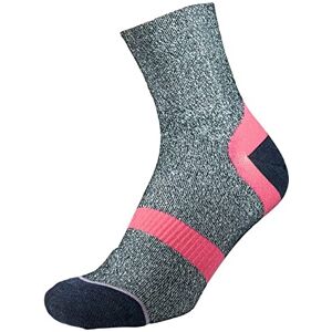 1000 Mile Approach Repreve Double Layer Sock Navy Marl Mauve LS 1000 Mile Approach Repreve Double Layer Sock Navy Marl Mauve LS