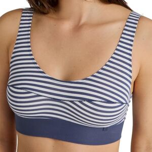 Calida Women's Elastic Bustier with Wide Soft Waistband, Naturally Breathable and Soft Single Jersey Quality, Cobalt Blue Print, 40-42 Calida Women's Elastic Bustier with Wide Soft Waistband, Naturally Breathable and Soft Single Jersey Quality, Cobalt Blue Print, 40-42