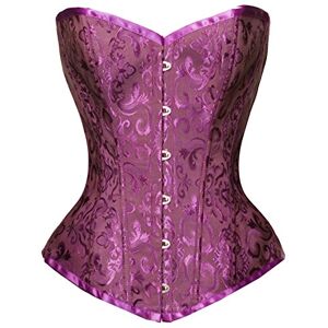 Bslingerie Womens Purple Gold Brocade Boned Bustier Corset Size: UK 10-12 (M) Bslingerie Womens Purple Gold Brocade Boned Bustier Corset Size: UK 10-12 (M)