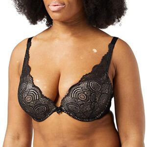 Wonderbra Women Cleavage Triangle Bra Triangle Bra, Black, 34B Wonderbra Women Cleavage Triangle Bra Triangle Bra, Black, 34B