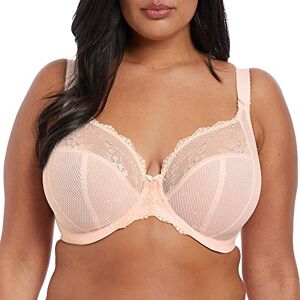 Elomi Women's Charley Bra: Stretch Lace & Mesh, Racerback Option. Low Plunge UK jj, Us Sizes D-n, Opaque, Ballet Pink, 44E Elomi Women's Charley Bra: Stretch Lace & Mesh, Racerback Option. Low Plunge UK jj, Us Sizes D-n, Opaque, Ballet Pink, 44E