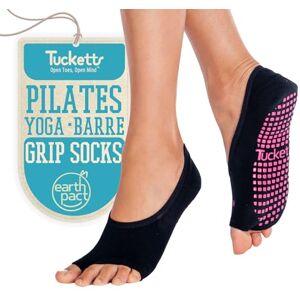 Tucketts Ballerina Toeless Non-Slip Grip Socks, Made in Colombia, Ballet Flat Style Perfect for Barre, Pilates, One Size Fits Most, 1 Pair, Solid Black Tucketts Ballerina Toeless Non-Slip Grip Socks, Made in Colombia, Ballet Flat Style Perfect for Barre, Pilates, One Size Fits Most, 1 Pair, Solid Black