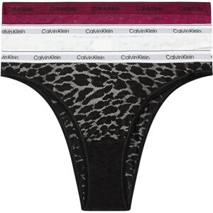 Calvin Klein Women Pack of 3 Brazilian Briefs with Lace, Multicolor (Purple Potion/White/Black), XL Calvin Klein Women Pack of 3 Brazilian Briefs with Lace, Multicolor (Purple Potion/White/Black), XL