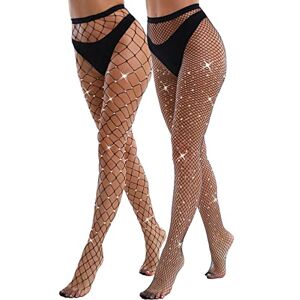 VEBZIN Women's Fs Fishnet Tights, Black, One Size VEBZIN Women's Fs Fishnet Tights, Black, One Size