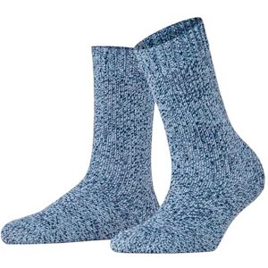 FALKE Women's Marble Cloud W So Wool Cotton Patterned 1 Pair Socks, Blue Marine 6120, 5.5-8 FALKE Women's Marble Cloud W So Wool Cotton Patterned 1 Pair Socks, Blue Marine 6120, 5.5-8