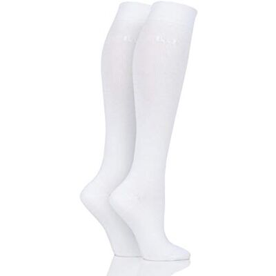 ELLE Women's Bamboo Knee High Socks 2 Pairs Size 4-8 Soft & breathable bamboo knee high socks with a cool feel, plain colourful designs, ideal for everyday wear, 2 pack ELLE Women's Bamboo Knee High Socks 2 Pairs Size 4-8 Soft & breathable bamboo knee high socks with a cool feel, plain colourful designs, ideal for everyday wear, 2 pack