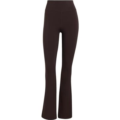 adidas Women's All Me Essentials Flare Leggings Tights, Aurora Coffee, XXS Short adidas Women's All Me Essentials Flare Leggings Tights, Aurora Coffee, XXS Short