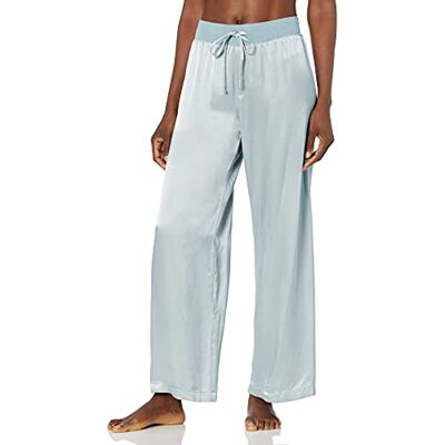 PJ Harlow Women's Jolie Satin Pant Blue Small PJ Harlow Women's Jolie Satin Pant Blue Small