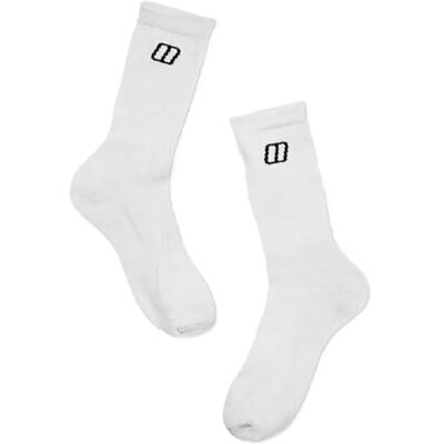 Berghaus Adult Unisex Everyday Socks, White, L-XL Berghaus Adult Unisex Everyday Socks, White, L-XL