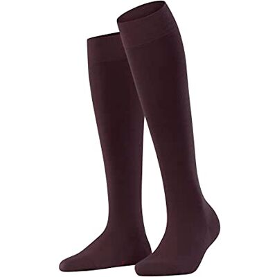 FALKE Women's Softmerino W Kh Wool Cotton Long Plain 1 Pair Knee-High Socks, Red Barolo 8596, 2.5-3.5 FALKE Women's Softmerino W Kh Wool Cotton Long Plain 1 Pair Knee-High Socks, Red Barolo 8596, 2.5-3.5