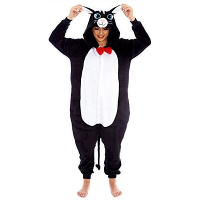 Everglamour 5055601171616 Onesie/Body Suit, Unisex-Adult, Black, Large Everglamour 5055601171616 Onesie/Body Suit, Unisex-Adult, Black, Large
