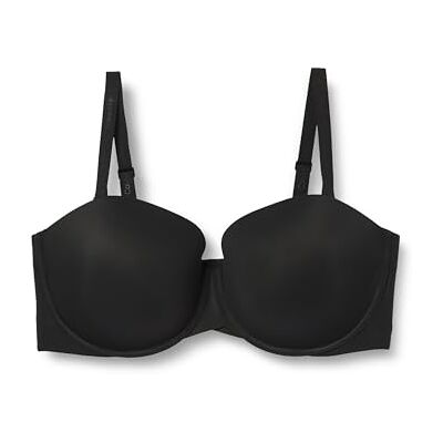Calvin Klein Women’s Lightly Lined Strapless Bra with Stretch, Black (Black), 38DD Calvin Klein Women’s Lightly Lined Strapless Bra with Stretch, Black (Black), 38DD