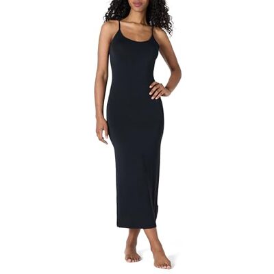 Amazon Essentials Women's Soft Modal Sleepwear Slip Dress, Black, XS Amazon Essentials Women's Soft Modal Sleepwear Slip Dress, Black, XS