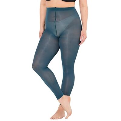 Ulla Popken Ladies 60den Tights Leggings, Dark petrol, 48-50 Ulla Popken Ladies 60den Tights Leggings, Dark petrol, 48-50
