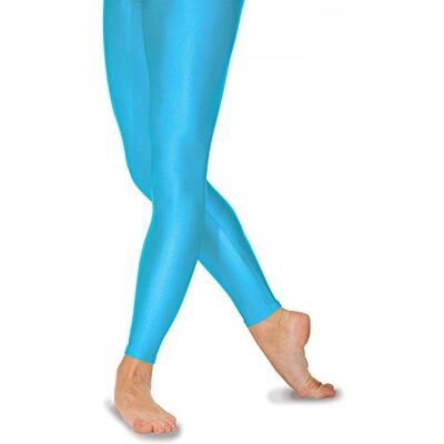 Roch Valley Footless Nylon/Lycra Tights L Kingfisher Roch Valley Footless Nylon/Lycra Tights L Kingfisher