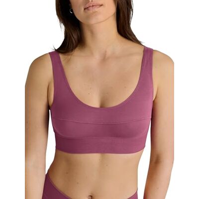 Calida Women's Elastic Bustier with Wide Soft Waistband, Violet Quartz, 36-38 Calida Women's Elastic Bustier with Wide Soft Waistband, Violet Quartz, 36-38