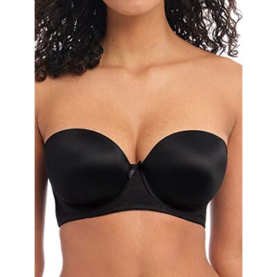 Freya Women's Deco UW Moulded Strapless Bra Black 30FF US Freya Women's Deco UW Moulded Strapless Bra Black 30FF US