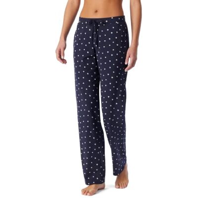 Schiesser Women's Long Cotton Stretch Single Jersey Quality Patterned Pyjama Bottoms Mix + Relax Pyjama Bottoms (Pack of 1), Multicoloured 1_184100, 8 Schiesser Women's Long Cotton Stretch Single Jersey Quality Patterned Pyjama Bottoms Mix + Relax Pyjama Bottoms (Pack of 1), Multicoloured 1_184100, 8