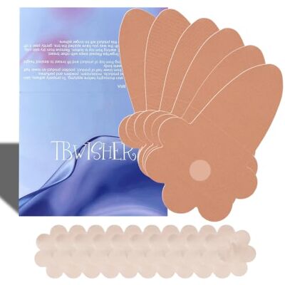 Tbwisher Boob Tape for Breast Lift Boobytape 3 Pairs Push-up Shape Sticky Body Tape for Breast Support Lift 5 pairs Nipple Protector covers Tbwisher Boob Tape for Breast Lift Boobytape 3 Pairs Push-up Shape Sticky Body Tape for Breast Support Lift 5 pairs Nipple Protector covers
