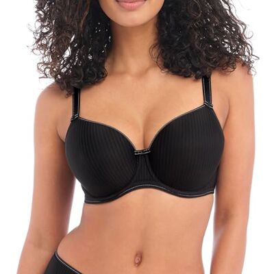 Freya Women's Idol Underwire Moulded Balcony Bra T-Shirt, Opaque, Black, 30E Freya Women's Idol Underwire Moulded Balcony Bra T-Shirt, Opaque, Black, 30E