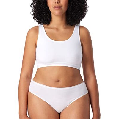 Schiesser Women's 2 Pack Bustier Organic Cotton 95/5 Organic Schiesser Women's 2 Pack Bustier Organic Cotton 95/5 Organic