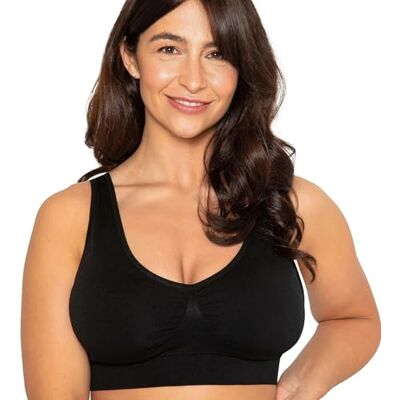 Conturve Wireless Comfort Bra, Non-Wired Throw-On Everyday Bra (AA-J Cup) Conturve Wireless Comfort Bra, Non-Wired Throw-On Everyday Bra (AA-J Cup)