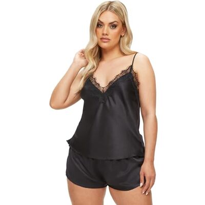 Ann Summers Cerise Satin Cami Set (2-Piece). Satin Lingerie with Adjustable Straps & Plunge Neckline, Women's Pyjama Set Genuine Nightwear for Women Ann Summers Cerise Satin Cami Set (2-Piece). Satin Lingerie with Adjustable Straps & Plunge Neckline, Women's Pyjama Set Genuine Nightwear for Women