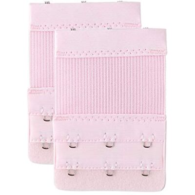 Allegra K Women 2Pcs Strechy Bra Extenders, 2x2/2x3/2x4 Hooks Elastic Back Bra Extension Strap Bra Band Allegra K Women 2Pcs Strechy Bra Extenders, 2x2/2x3/2x4 Hooks Elastic Back Bra Extension Strap Bra Band