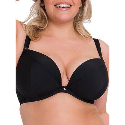 Curvy Kate Superplunge Multiway Padded Bra Womens Lingerie, Black, D-J Curvy Kate Superplunge Multiway Padded Bra Womens Lingerie, Black, D-J