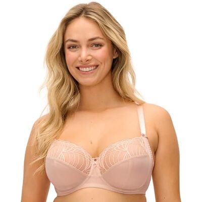 Fantasie Women's Adelle Underwire Side Support Bra Full Coverage, Sheer, Natural Beige, 30HH US Fantasie Women's Adelle Underwire Side Support Bra Full Coverage, Sheer, Natural Beige, 30HH US