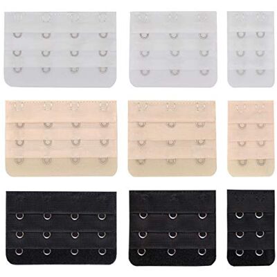 Tamlien Bra Extender 2/3/4 Hook Soft and Comfortable Bra Strap Extension Tamlien Bra Extender 2/3/4 Hook Soft and Comfortable Bra Strap Extension