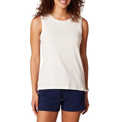 Amazon Essentials Core 10 Women's Plus-size Cotton Blend Tank - White Amazon Essentials Core 10 Women's Plus-size Cotton Blend Tank - White