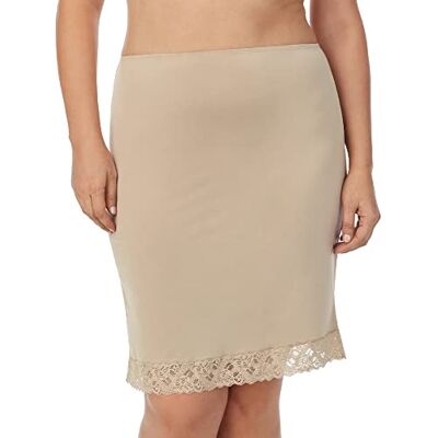 Jones New York Women's Silky Touch 23 Anti-Cling Knee Length Half Slip, Nude, Medium Jones New York Women's Silky Touch 23 Anti-Cling Knee Length Half Slip, Nude, Medium