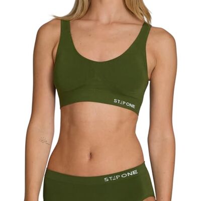 STEP ONE Smoothfit Bra. Ultra-Soft Women's Everyday Bra, Lifts & Supports and Feels Invisible on, Breathable Bamboo Moisture Wicking with Removable Cups STEP ONE Smoothfit Bra. Ultra-Soft Women's Everyday Bra, Lifts & Supports and Feels Invisible on, Breathable Bamboo Moisture Wicking with Removable Cups