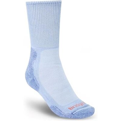 Bridgedale Socks HIKE Lightweight Merino Comfort Boot Women's Powder Blue Bridgedale Socks HIKE Lightweight Merino Comfort Boot Women's Powder Blue