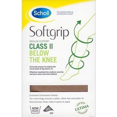 Dr. Scholl's Scholl Softgrip Class 2 Below The Knee Stockings, Large, Tan Dr. Scholl's Scholl Softgrip Class 2 Below The Knee Stockings, Large, Tan