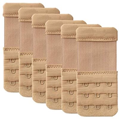 YARBAR Women's Bra Extender 3 Hook Soft and Comfortable Bra Extension Strap YARBAR Women's Bra Extender 3 Hook Soft and Comfortable Bra Extension Strap