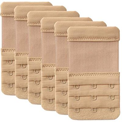 YARBAR Women's Bra Extender 3 Hook Soft and Comfortable Bra Extension Strap YARBAR Women's Bra Extender 3 Hook Soft and Comfortable Bra Extension Strap