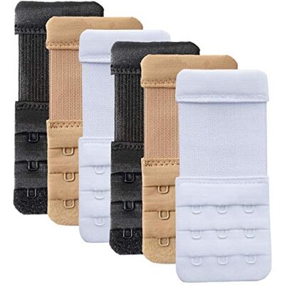 YARBAR Women's Bra Extender 3 Hook Soft and Comfortable Bra Extension Strap YARBAR Women's Bra Extender 3 Hook Soft and Comfortable Bra Extension Strap